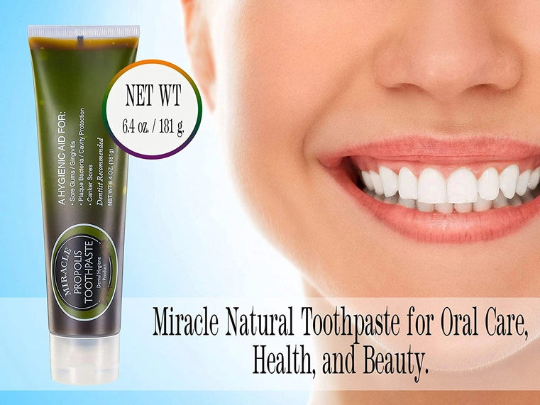 Miracle Propolis Toothpaste with Tea Tree Oil, No Fluoride
