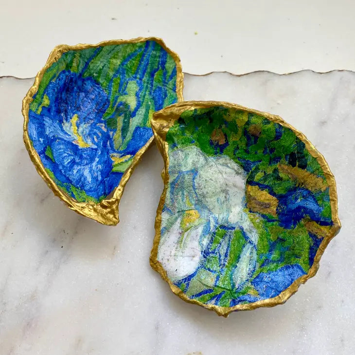 Van Gogh Iris Oyster Shell Set