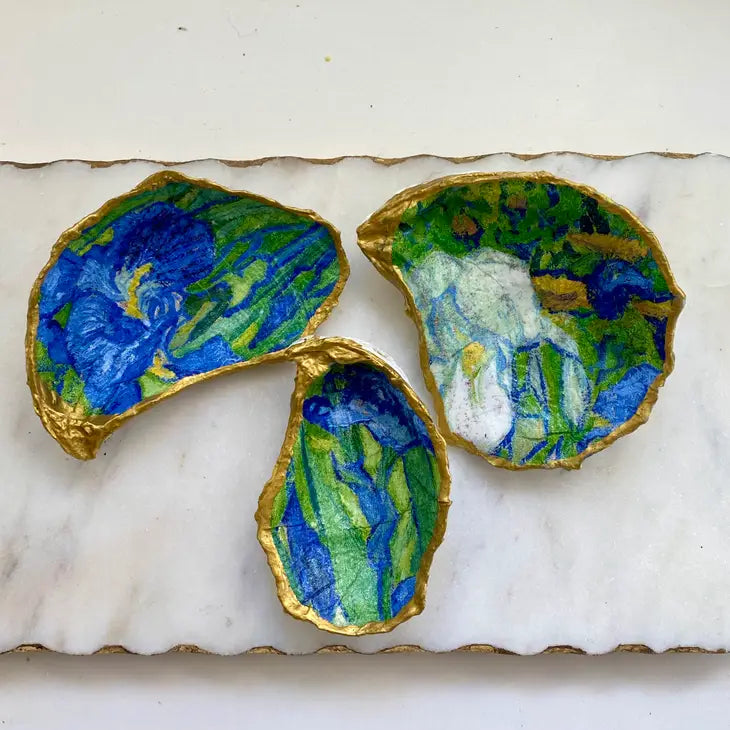 Van Gogh Iris Oyster Shell Set